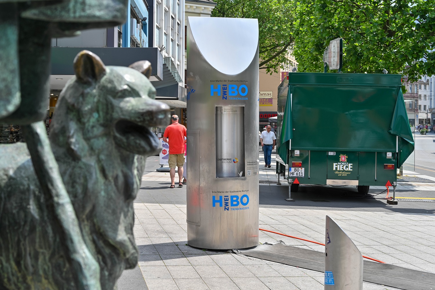 Trinkwasserbrunnen Beitrag: Bochum setzt auf Refill-Stationen und Schwammstadt-Maßnahmen
