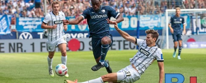 VfL Bochum 1848 gegen SV Elversberg am 2. Spieltag in der 2. Fußball Bundesliga (Foto: Sebastian Sendlak)