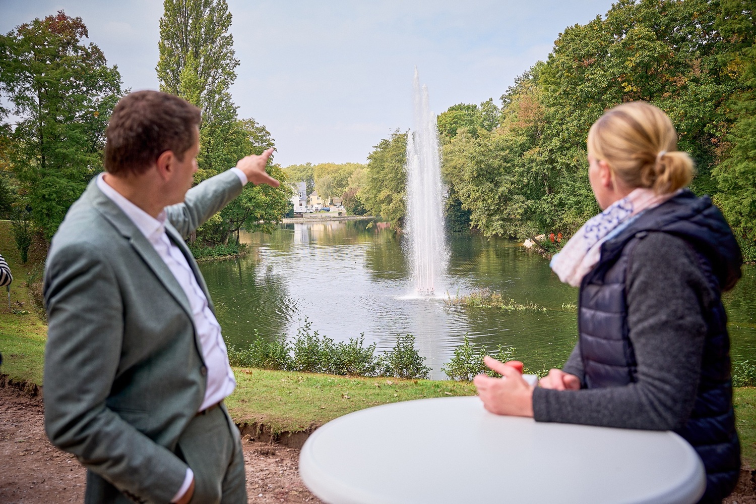 Beitrag: Neue Hochfontäne im Stadtpark eingeweiht