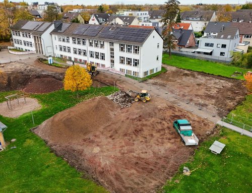 Umgestaltung des Schulhofs der Grundschule Laer hat begonnen