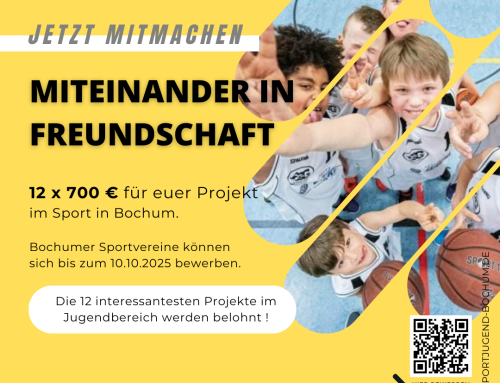 Sportjugend Bochum startet Förderaktion „Miteinander in Freundschaft“