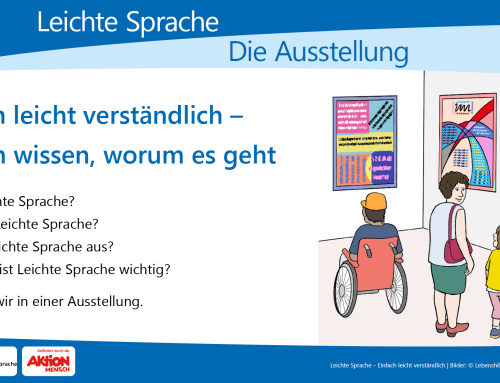 Ausstellung erklärt Grundlagen der Leichten Sprache