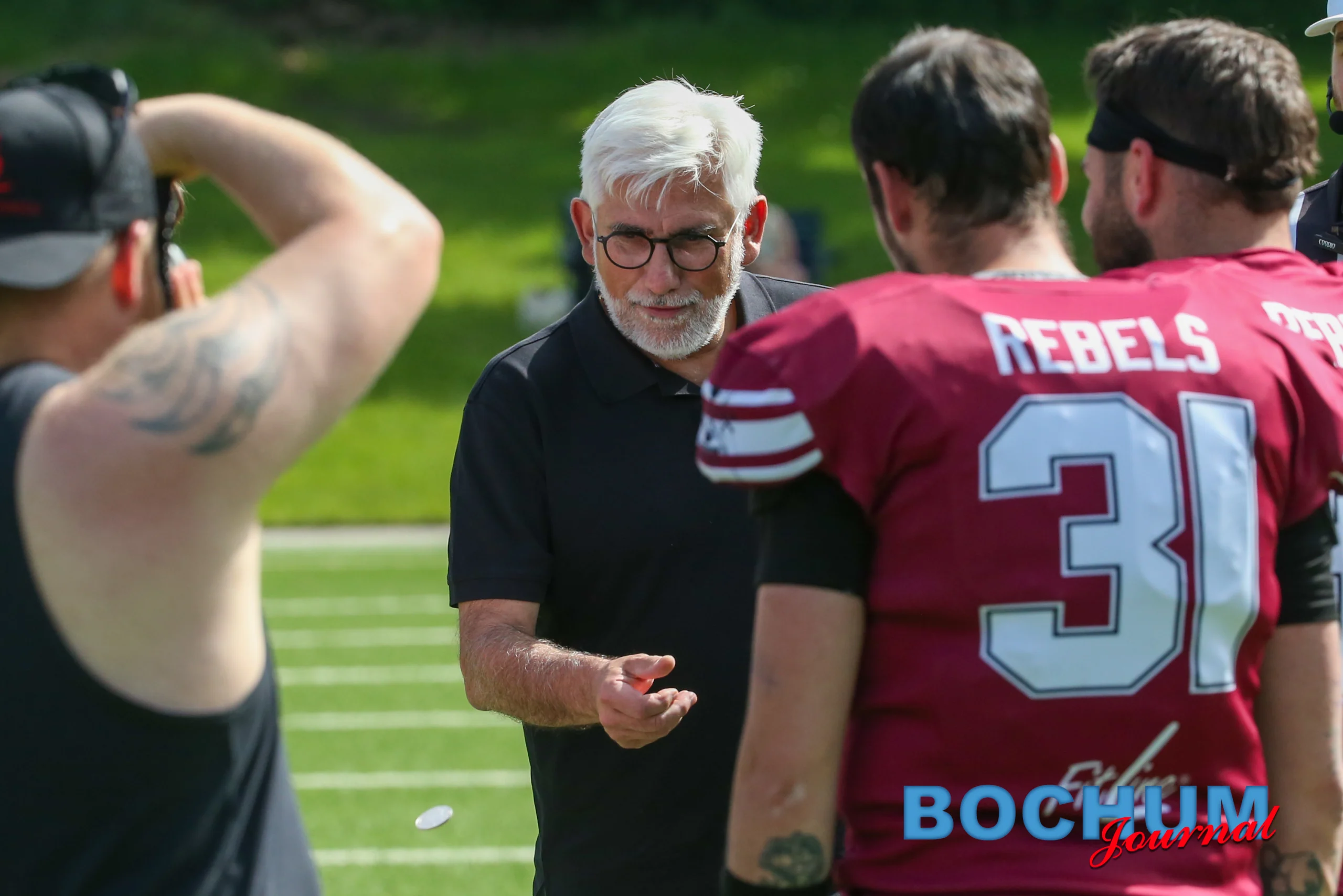 Coin Toss durch Bochums Oberbürgermeister Jörg Lukat Beitrag: Bochum Rebels chancenlos gegen Siegens US-Importe