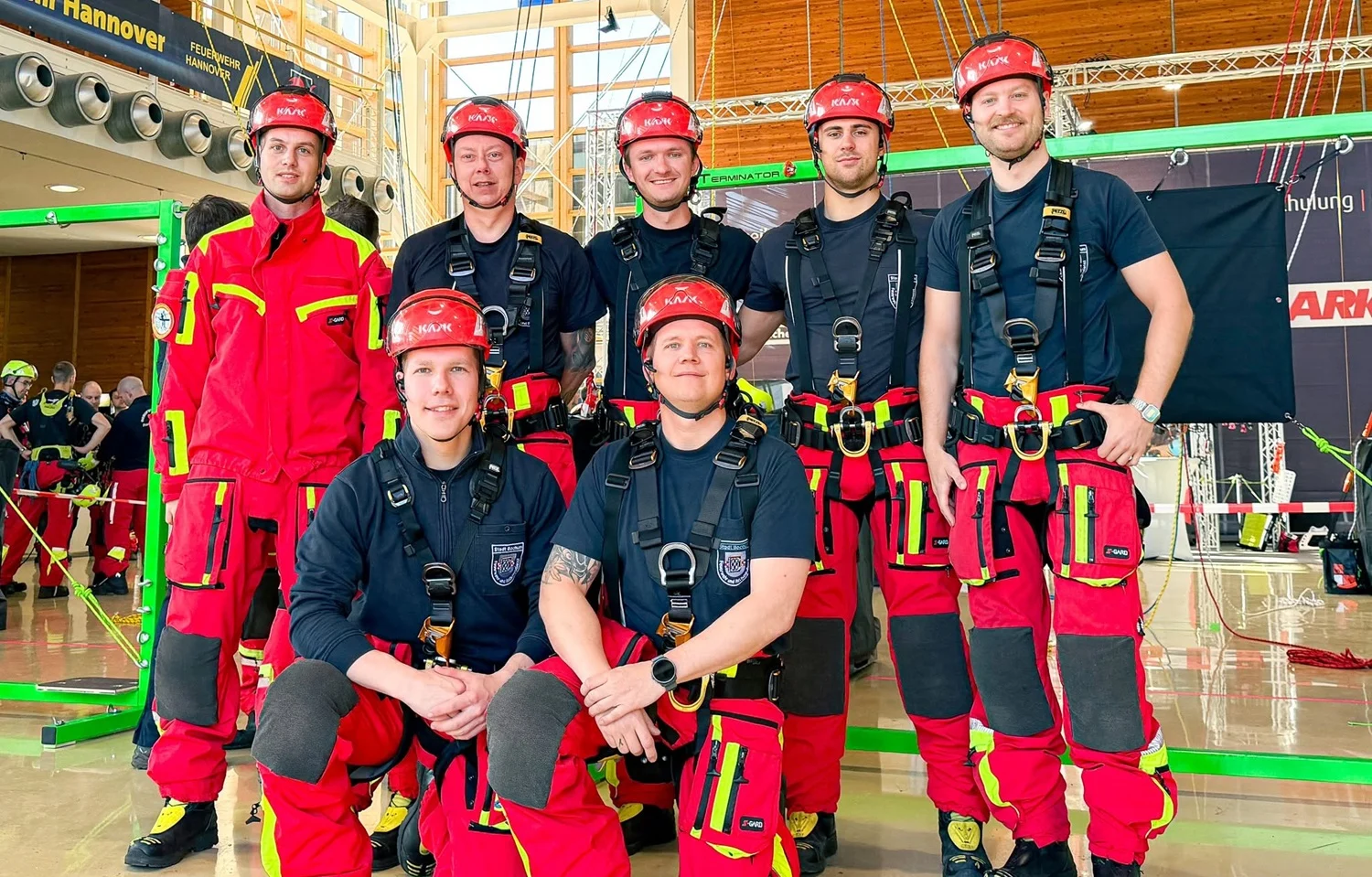 (c) Feuerwehr Bochum Beitrag: Bochumer Höhenretter glänzen mit Teamgeist bei der Interschutz