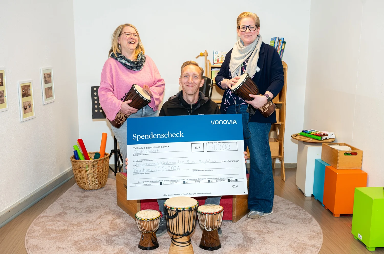 Beitrag: Vonovia unterstützt Trommelprojekt in Wattenscheider KiTa