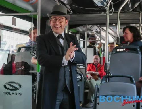 Sherlock Holmes im Betriebshof der BOGESTRA