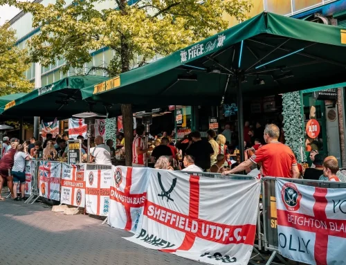 Sheffield-Fans und VfL Bochum feierten gemeinsam in der THREE SIXTY Sportsbar