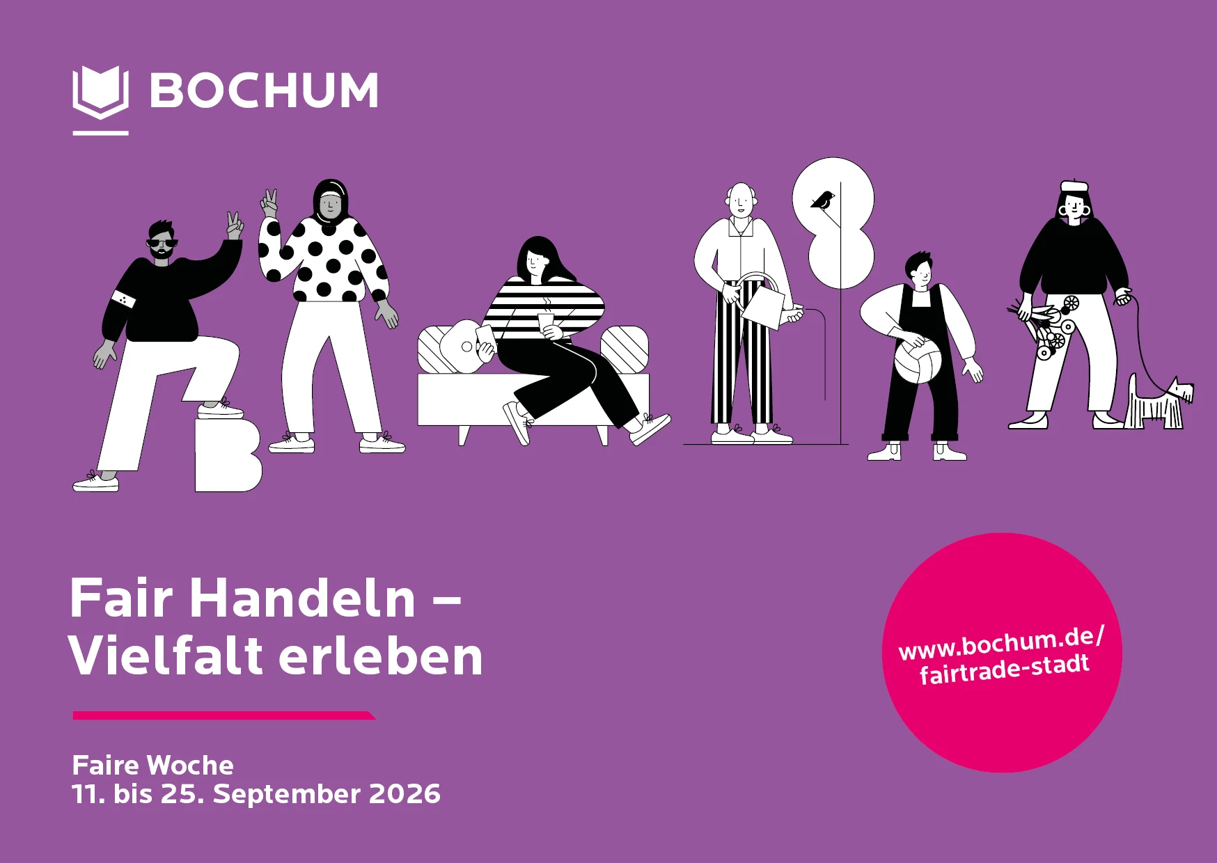 Postkarte Fairtrade 2026 Beitrag: Faire Woche 2026: Bochum setzt Zeichen für fairen Handel