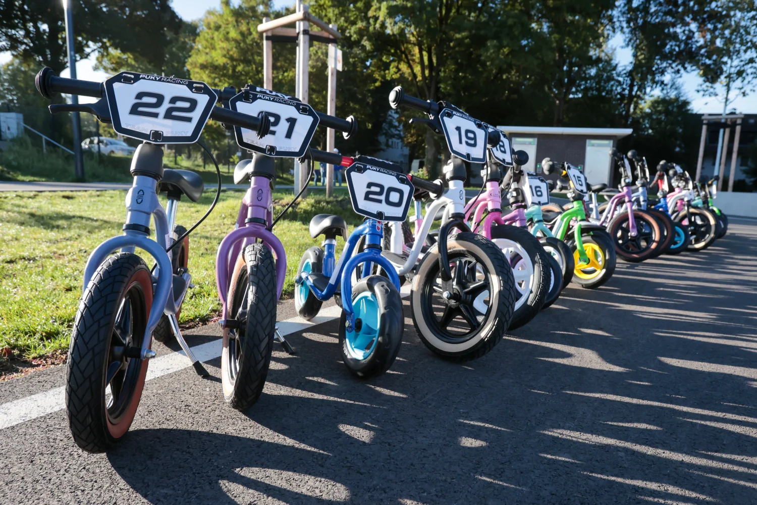 „Froggy’s mobilen Laufrad-Parcours“