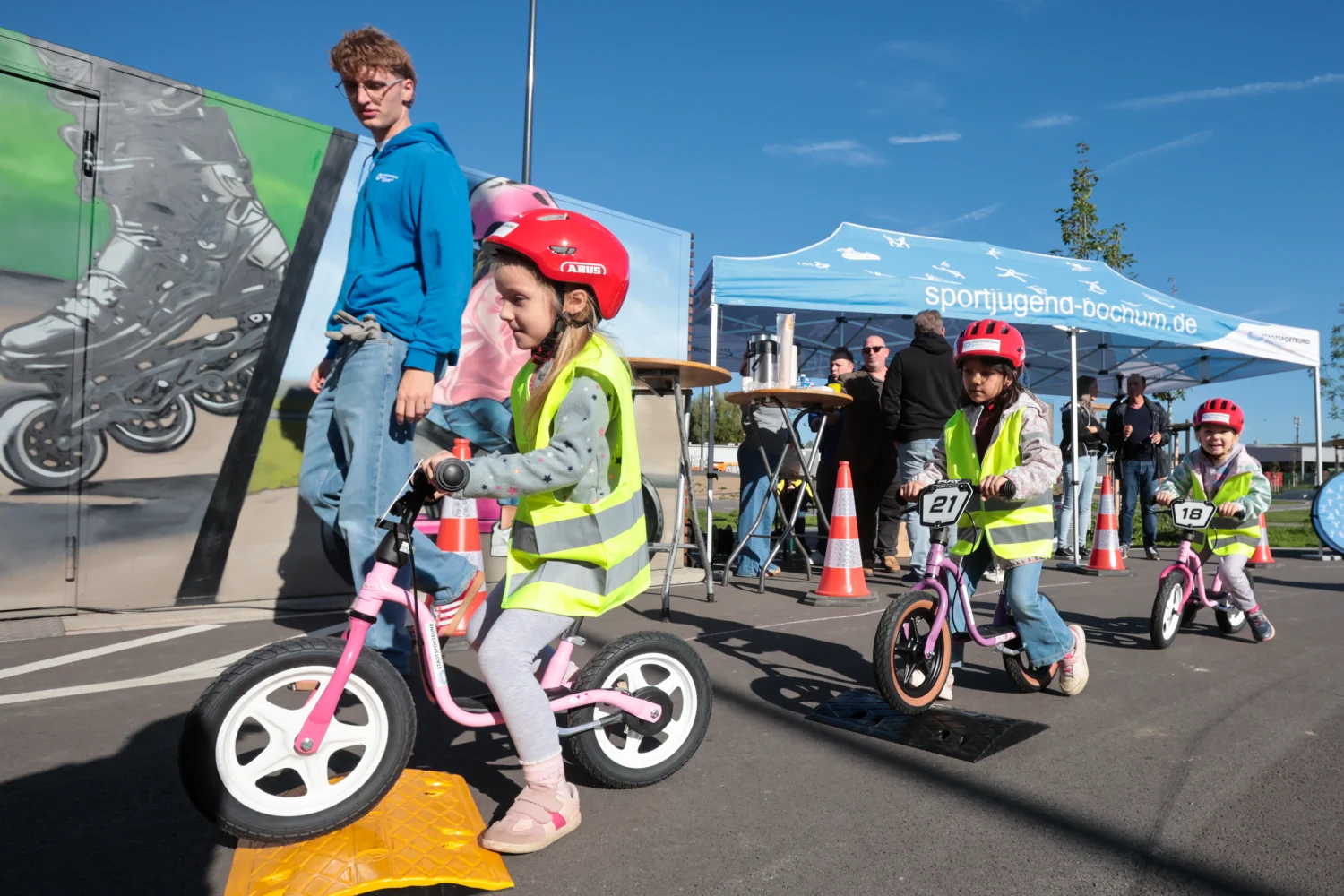 „Froggy’s mobilen Laufrad-Parcours“