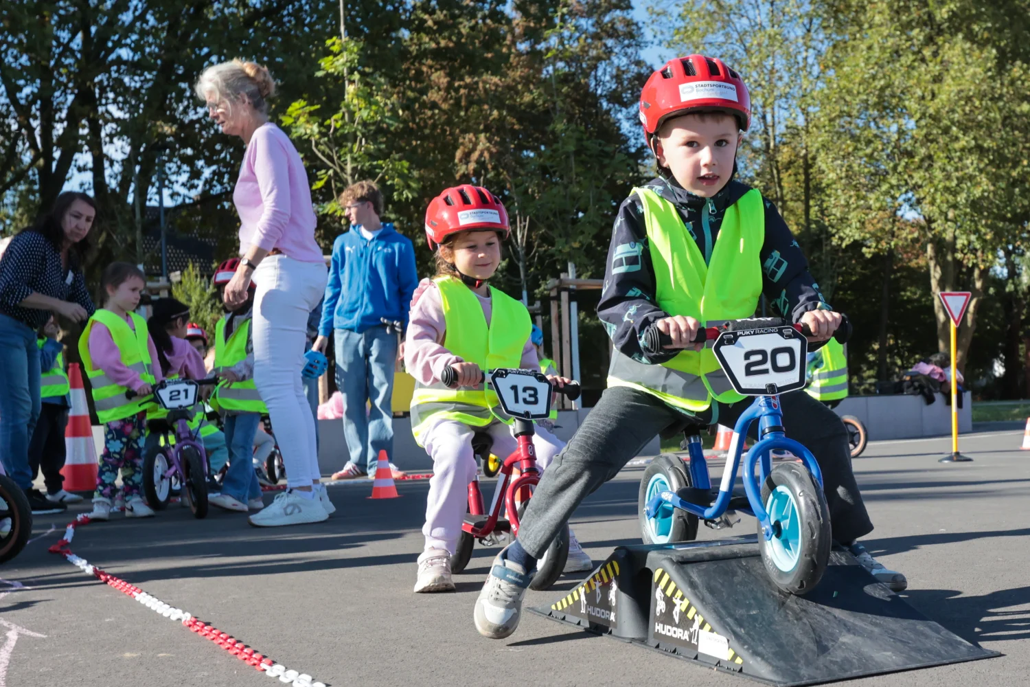 „Froggy’s mobilen Laufrad-Parcours“