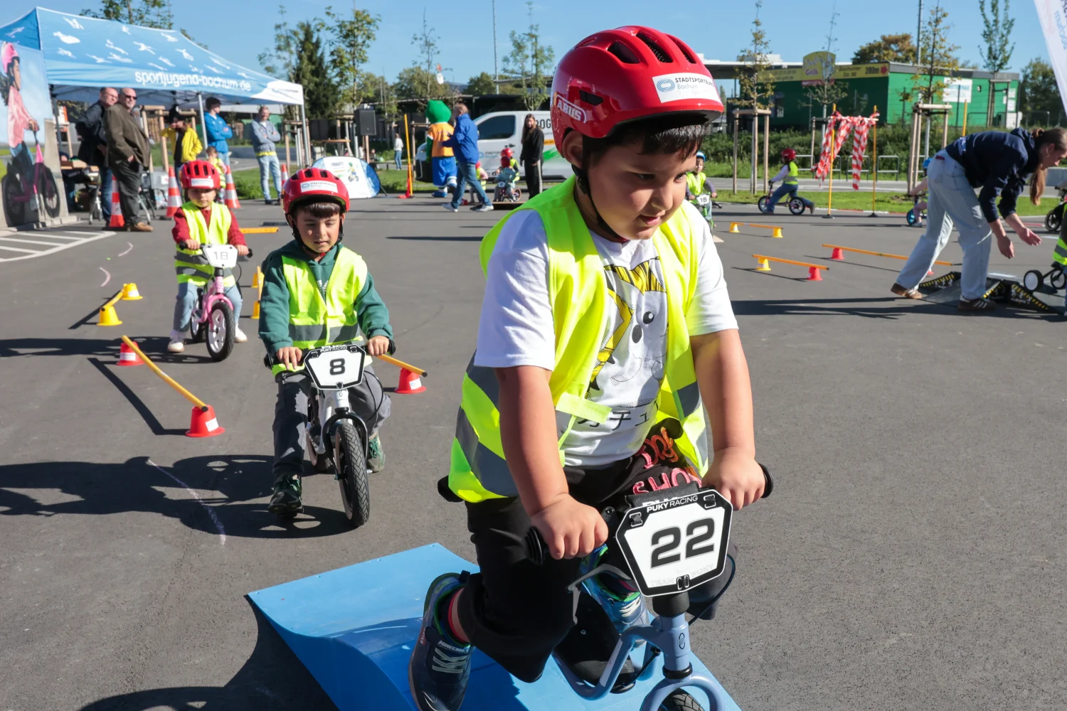 „Froggy’s mobilen Laufrad-Parcours“